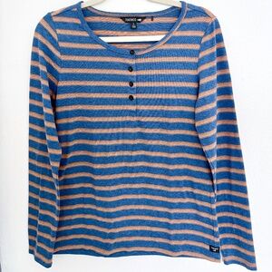 Piru Long Sleeve Striped Henley